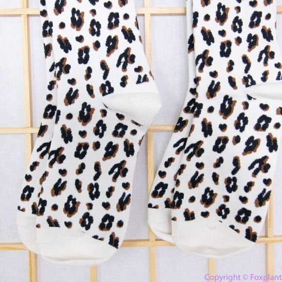 Two pairs:NEW Madewell Animal Trouser Socks, color: antique cream - Picture 2 of 13